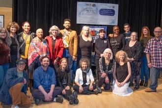 NYCATA/UFT members take a group photo at the New York City Art Teachers Association/UFT’s Dreams Art Show on May 10, 2024. 