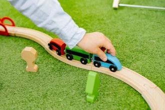 child care toy train