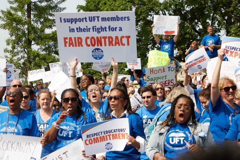 UFT Contract Rallies